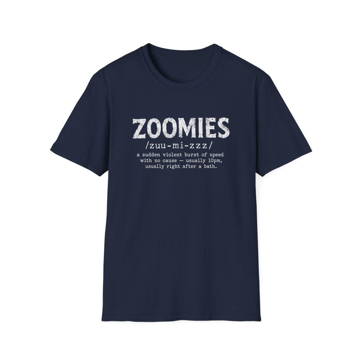 Yorkie Zoomies Tee - Navy
