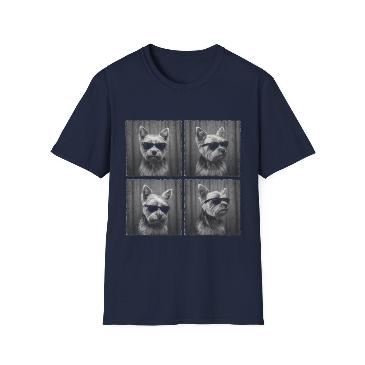 Yorkshire Terrier Photo Booth Tee - Navy
