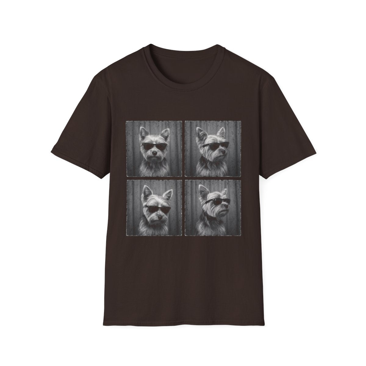 Yorkshire Terrier Photo Booth Tee - Dark Chocolate